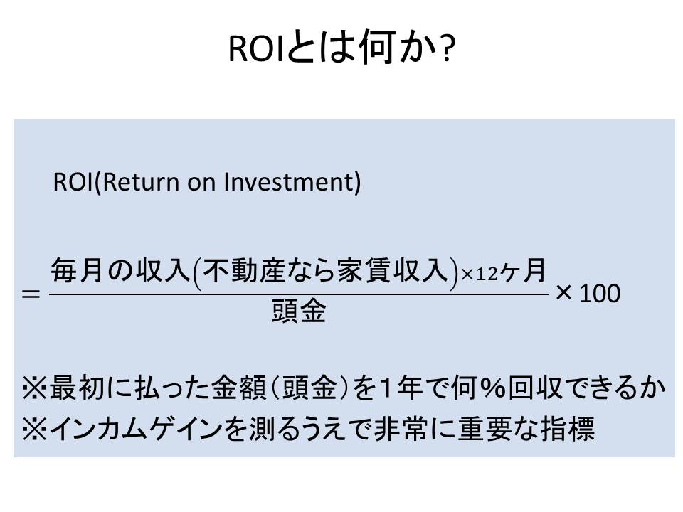 ROIの計算式